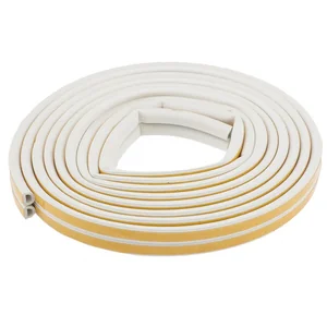 Сибртех Уплотнитель, 12 м, профиль "D", белый 93936