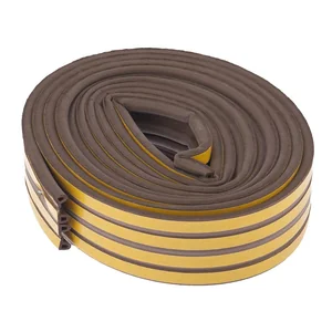 Сибртех Уплотнитель, 24 м, профиль "P", коричневый 93947