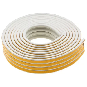 Сибртех Уплотнитель резиновый, 12 м, профиль "P", белый 88907