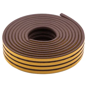 Сибртех Уплотнитель резиновый, 12 м, профиль "P", коричневый 88908