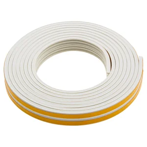 Сибртех Уплотнитель резиновый, 6 м, профиль "E", белый 88917