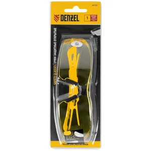 Denzel Очки защитные открытые, поликарбонатные, желтая линза, 2х комп.дужки 89192