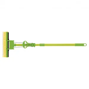 Elfe Швабра отжимная 115 см, губка PVA 27 x 5.5 x 6 см, телескопическая рукоятка, зеленая 93518