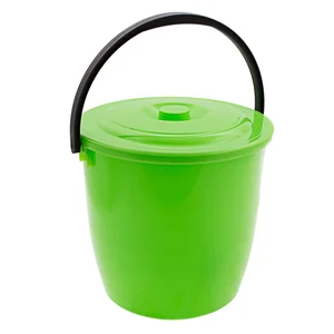 Elfe Ведро пластмассовое круглое 13 л, с крышкой, Light 92940