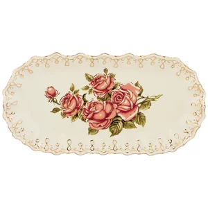 Lefard Блюдо Lefard Корейская Роза, 36,2*18,4*3,6см. 126-907
