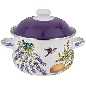 Lefard Кастрюля Agness Эмалированная С Эмал.крышкой Серия  Прованс Лимоны  2.0 Л, 18*11 См. 934-546