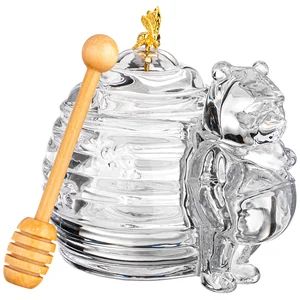 Lefard Банка Для Меда С Палочкой Мишка 270 Мл. 17*12.5 См. Высота=11 См. Коллекция Muza 355-075