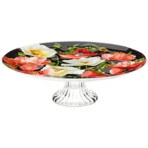 Lefard Блюдо На Ножке Для Кулича И Яиц Коллекция  Маки  25 См. 198-267