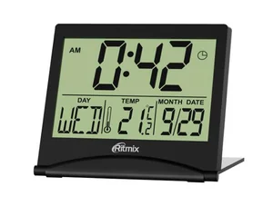 RITMIX Часы-будильник CAT-042 Black