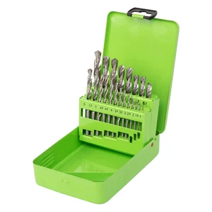 Сибртех Набор сверл по металлу, 1-10 мм, (через 0.5 мм +3.2 и 4.8 мм), HSS, 21 шт, металлический бокс, цилиндрический хвостовик 723756