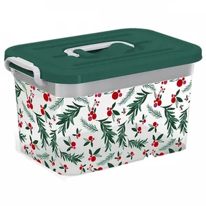 DELTA Контейнер для хранения 15 л ЗИМНЯЯ БРУСНИКА 81184