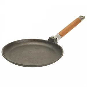 ГАРДАРИКА Сковорода 24 см блинная чугунная со съемной ручкой 0824