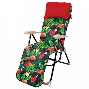 НИКА Кресло-шезлонг (ННК5/F принт с фламинго)