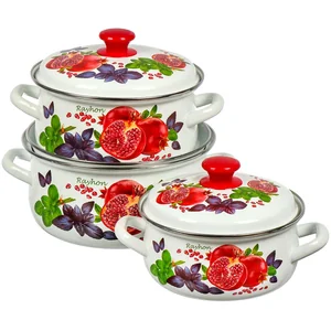 КМК Набор кастрюль Райхон-1 (бел.) 2л, 3л, 4л