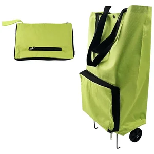 Mallony Сумка-тележка складная ATB-01 Лайм, 55,5*39*13 см 104585-SK