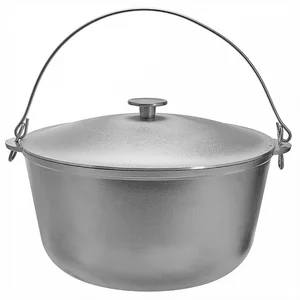 ГАРДАРИКА Казан алюминиевый походный с крышкой и дужкой 10 л ТМ 10-1