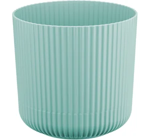 М-ПЛАСТИКА Кашпо ВЕЛЬВЕТ D 160 мм 2,5 л с пристегнутым поддоном МОРСКАЯ ВОЛНА М 3181