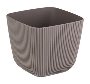 М-ПЛАСТИКА Кашпо ПИКАНТО 110×110 мм 0,65 л ФРАНЦУЗСКИЙ СЕРЫЙ М 3208