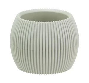 М-ПЛАСТИКА Кашпо ПИКАНТО D145 мм 0,7 л БЕЛЫЙ РОТАНГ М 3212