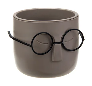 М-ПЛАСТИКА Кашпо СТИВ 0,65 литров ФРАНЦУЗСКИЙ СЕРЫЙ М 3079