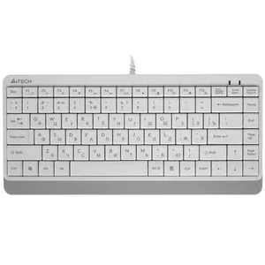 A4Tech Клавиатура Fstyler FK11 белый USB slim