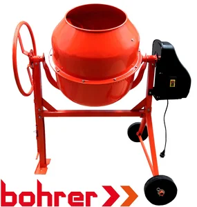 BOHRER Бетоносмеситель БСЭ-200 850 Вт, объём барабана 200 л, чугунный венец