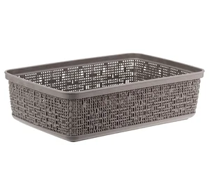 М-ПЛАСТИКА Лоток БЯЗЬ ФРАНЦУЗСКИЙ СЕРЫЙ 16,5 х 25 х 7см М 2323