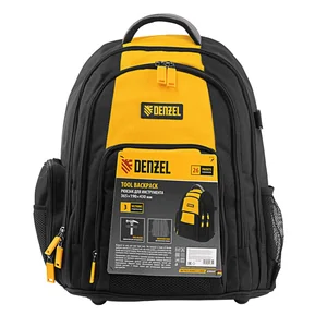 Denzel Рюкзак для инструмента, 365х190х430 мм, 3 отделения, 26 карманов 90296