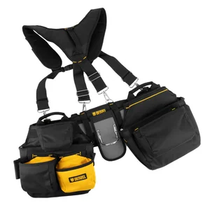 Denzel Пояс монтажника усиленный, с лямками, сумки поясные, держатель для молотка 90290