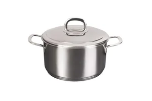 Кукмара Кастрюля из нержавеющей стали 3л с металлической крышкой, линия Safia SF-CA3020M