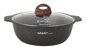 KUKMARA Кастрюля-жаровня 3л со стеклянной крышкой, АП линия Granit Ultra (Original) жго31а