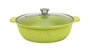 KUKMARA Кастрюля-жаровня 3л со стеклянной крышкой, АП линия Trendy style (Lime) ж31tsl