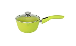 Кукмара Ковш 1,5л с носиком, со съемной ручкой, стекл. крышкой, АП линия Trendy style(Lime) к0156tsl