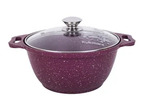 KUKMARA Кастрюля 4л со стеклянной крышкой, АП линия Trendy style (Mystery) к41tsm
