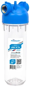 Аквабрайт Прозрачный  магистральный фильтр для холодной воды АБФ-10-34