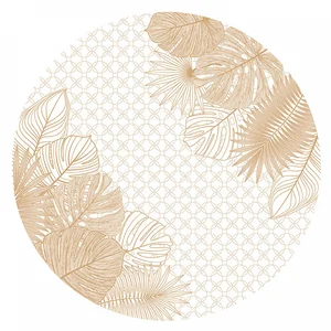 DELTA Салфетка сервировочная круглая 36 см Голден