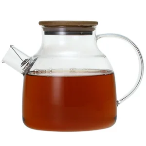 MALLONY Чайник заварочный Foresta di bambù, объем 1,5 л, из боросиликатного стекла с крышкой из бамбука. 910123-SK