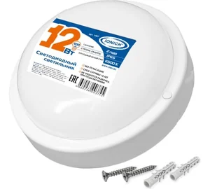 IONICH Светодиодный ЖКХ светильник 12Вт Круг ILED-SMD2835-СПП-12-970-230-6.5-IP65-R 1467