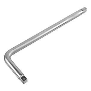 Denzel Вороток Г-образный, 450*150 мм, квадрат 3/4, CrV, матовый хром 14069