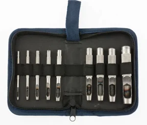 СИБРТЕХ Набор пробойников для кожи 2 3 4 5 6 8 9 10 13 мм, 9 шт, чехол 18309