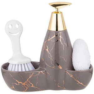 Lefard Дозатор Для Моющего Средства Fantasy 500 Мл + Губка И Щетка 20*9*18 См 755-222