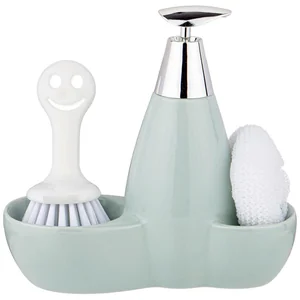 Lefard Дозатор Для Моющего Средства 500 Мл + Губка И Щетка 20*9*18 См 755-219