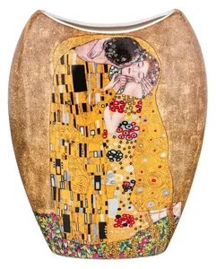 Lefard Ваза Lefard Поцелуй (г. Климт) 20,5см, Золотая 104-675