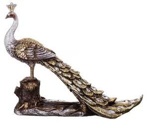 Lefard Статуэтка Павлин 34,5*13*27 См. Серия Махараджи 146-741