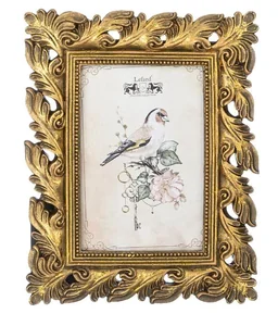 Lefard Фоторамка Лист Ажурный Для Фото 10х15, L-17 W-2 H-22 См Цвет: Золото Чернёное С Позолотой. 169-912