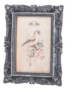 Lefard Фоторамка Цветочки Для Фото 10х15, L-15 W-2 H-20 См Цвет: Серебро Чернёное С Посеребрением. 169-916