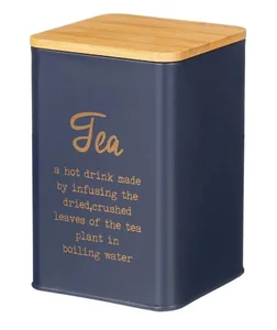Lefard Емкость Для Сыпучих Продуктов Agness Navy Style Чай 1,1 Л 10*10*14 См Цвет: Ночной Синий. 790-307
