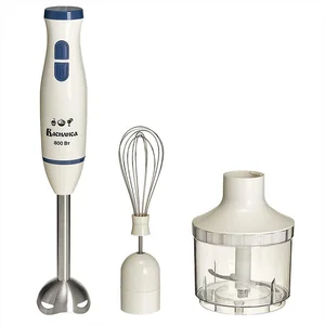 ВАСИЛИСА Блендер погружной 800 Вт ВА-310А с измельчителем, венчиком, белый с синим