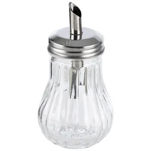 Mallony Сахарница 200 мл, DOLCE, стеклянная с дозатором из нерж стали. 103762-SK
