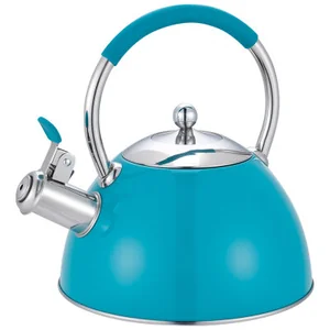 MALLONY Чайник MUSICA, объем 2 л, из нержавеющей стали со свистком, окрашенный. комбинированная ручка. 007189-SK